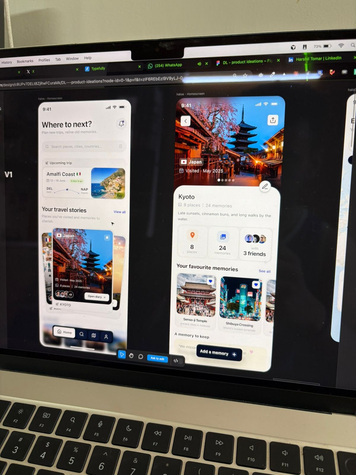 Real product screens and build notes from a DreamLaunch AI chatbot project